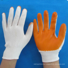 Industrial de PVC de nylon de seguridad hechos a mano guantes de trabajo de mano